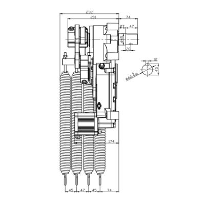 comprar Motor de engranaje automático de la barrera de la carretera de tráfico DC24V 3-10S Velocidad online manufacture