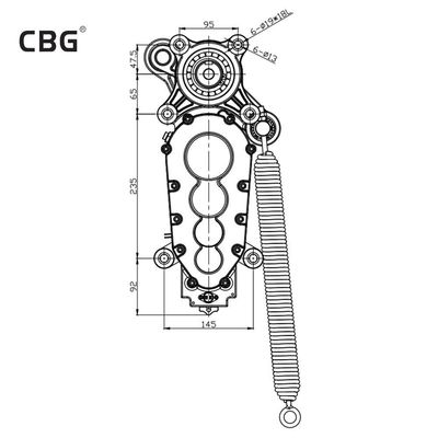 kopen ZYGG Commerciële reclame Flap Barrier Gate Waterdicht Met 24 V DC Motor online manufacture