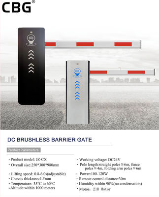 comprar RS485 Communication Interface Automatic Boom Barrier for 6 Meters Max Boom Length Educational Institutions online manufacture